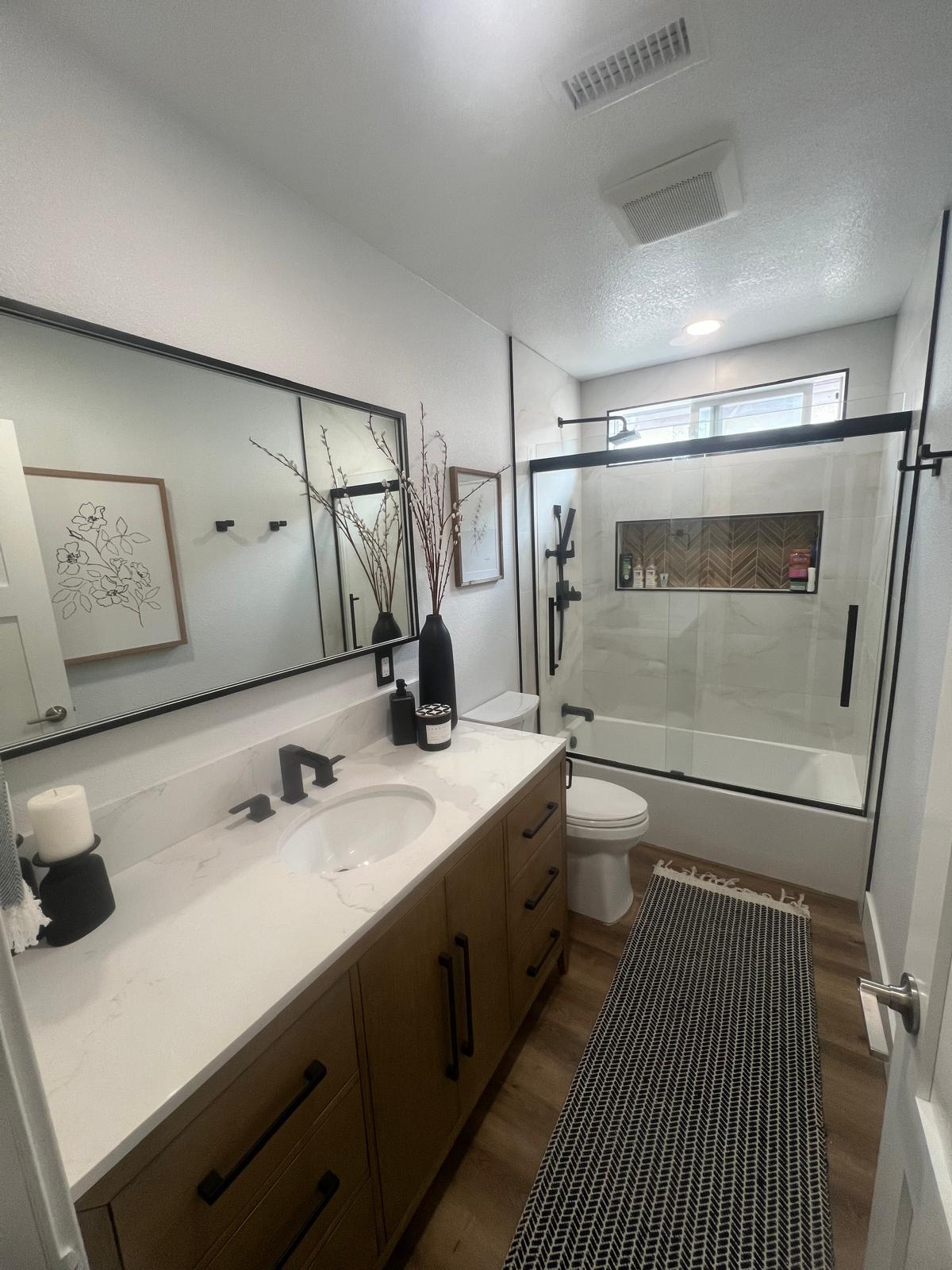 Bathroom remodel after image
