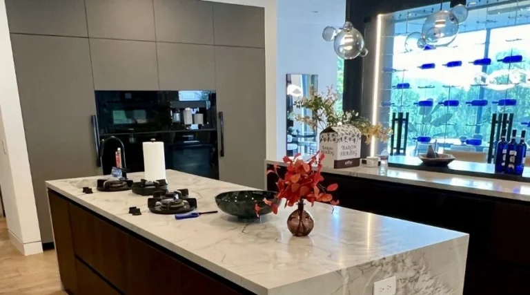 kitchen upgrade with new countertops and lighting in Temecula, CA by California Home Center