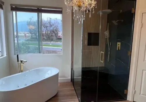 Walk-in shower design for a Temecula bathroom remodel