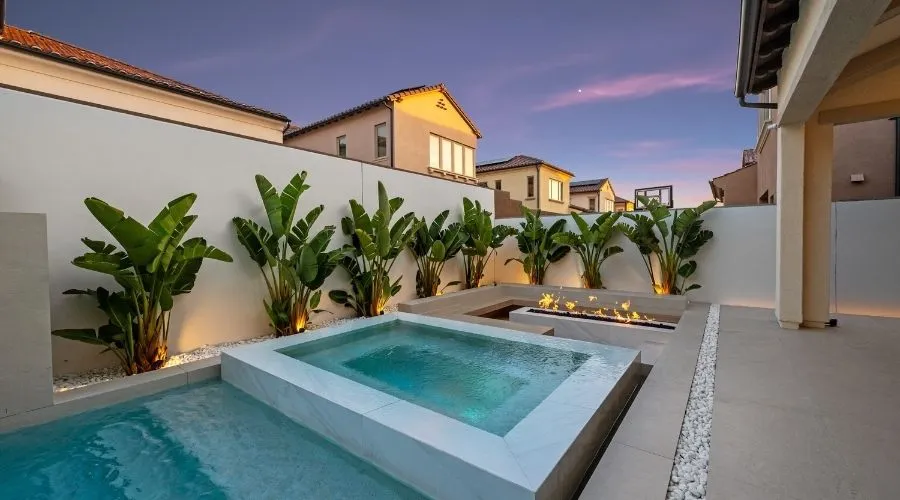 poolsandspasservicescustombuildtemecula A custom backyard layout showcasing pools and spas services with clean decking and modern design.