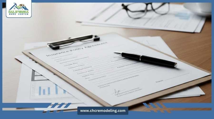 Homeowners insurance policy documents related to roof replacement