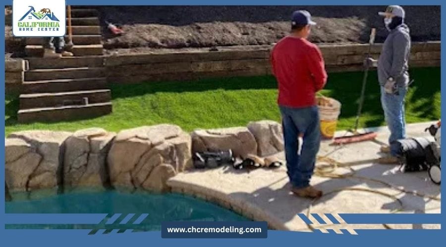 modern backyard patio and landscaping design in Temecula, CA