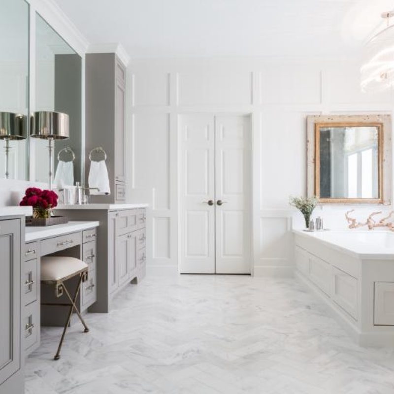 after image of bathroom remodel